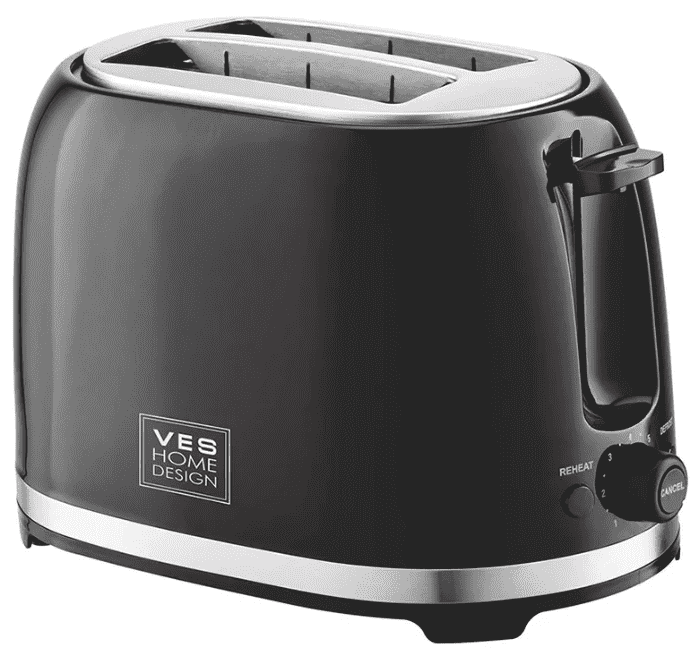 Тостер VES T-100-B 850Вт черный
